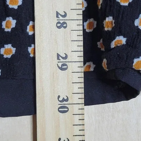 Amuse Society COASTAL ESCAPE Black Gauze Wrap Lined Romper Shorts Women Size S - Picture 6 of 8